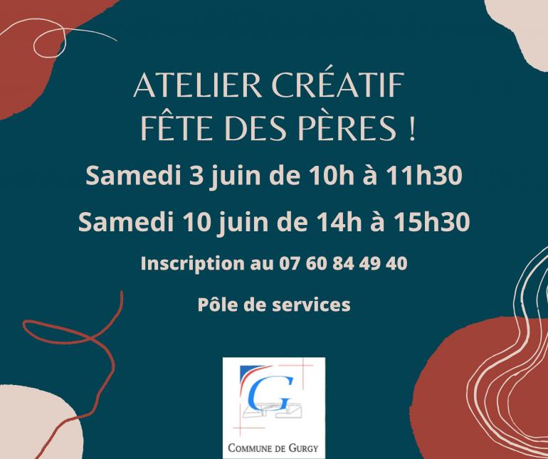 Ateliers créatifs - fêtes des pères